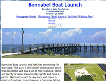 Tablet Screenshot of bonnabelboatlaunch.com